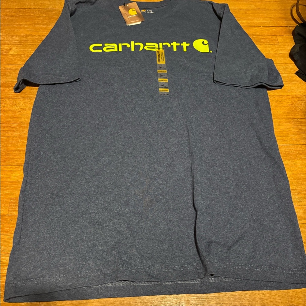 Carhartt Men's Short Sleeve Logo T-Shirt  Original Fit Large Tall